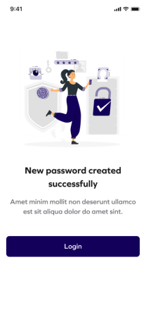 06 New password created successfully